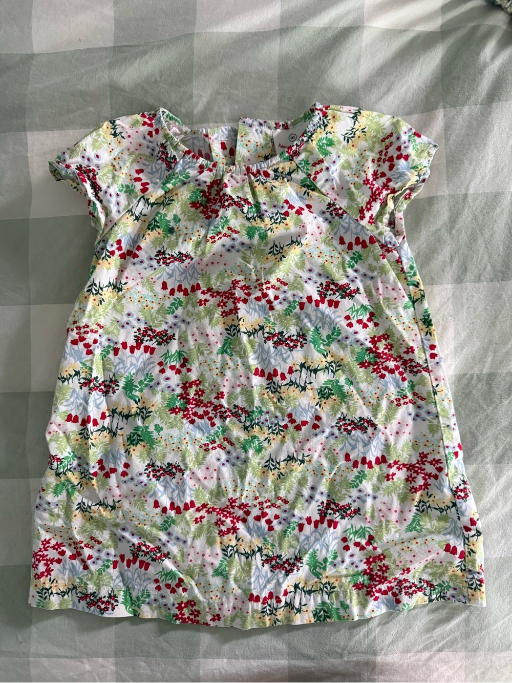 Hanna Andersson Cotton Floral Toddler Dress